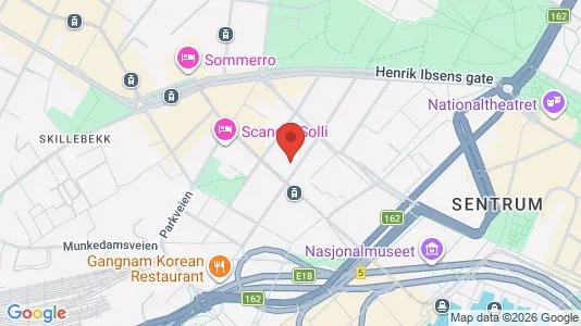 Apartments for rent i Oslo Frogner - kort over placeringen