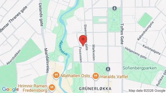 Apartments for rent i Oslo Grünerløkka - kort over placeringen