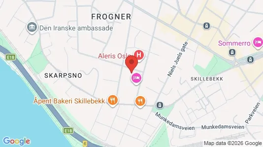 Apartments for rent i Oslo Frogner - kort over placeringen