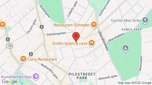 Apartments for rent i Oslo St. Hanshaugen - kort over placeringen