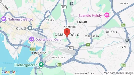 Apartments for rent i Oslo Gamle Oslo - kort over placeringen