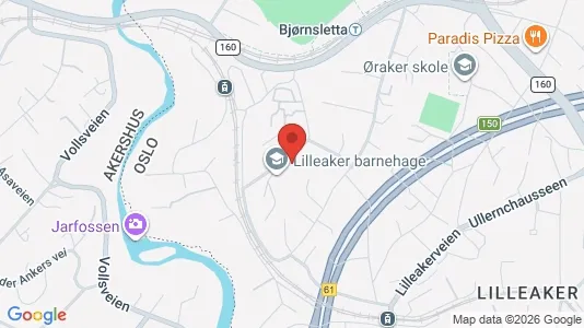 Rooms for rent i Oslo Ullern - kort over placeringen