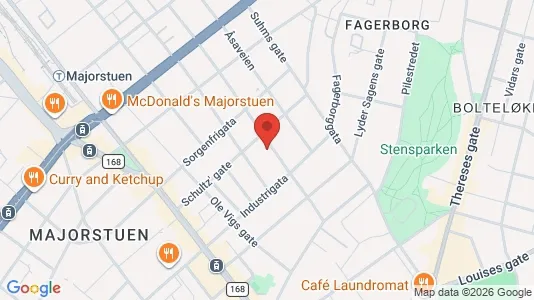 Apartments for rent i Oslo Frogner - kort over placeringen