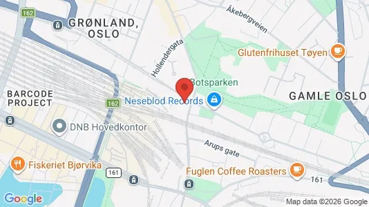 Rooms for rent i Oslo Gamle Oslo - kort over placeringen