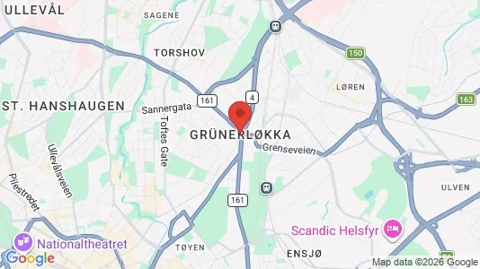 Apartments for rent i Oslo Grünerløkka - kort over placeringen