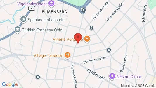 Apartments for rent i Oslo Frogner - kort over placeringen