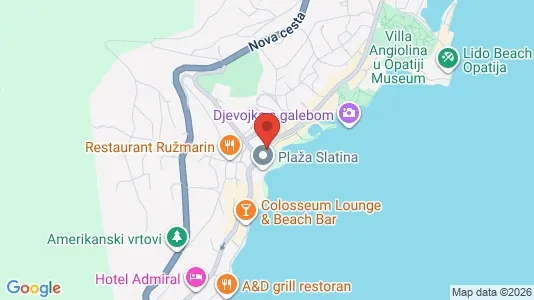 Apartments for rent i Opatija - kort over placeringen