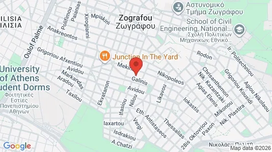 Apartments for rent i Zografou - kort over placeringen