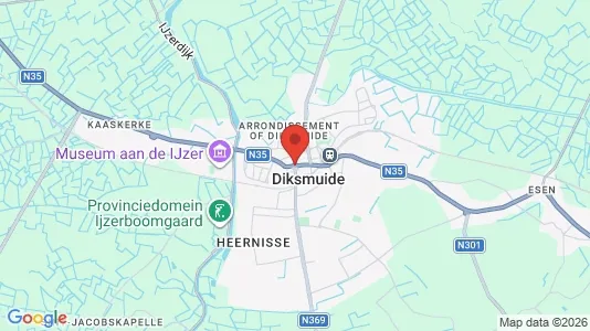 Apartments for rent in Diksmuide - Photo from Google Street View