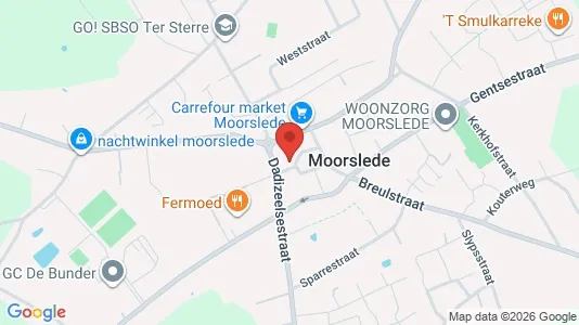 Apartments for rent i Moorslede - kort over placeringen