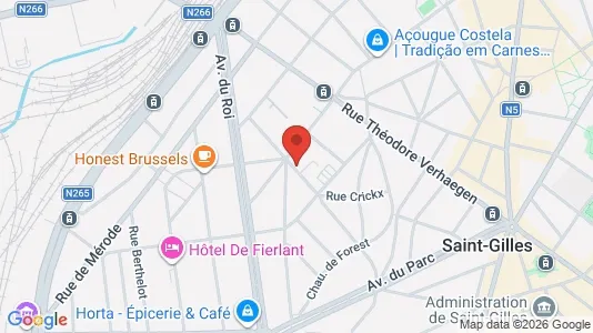 Apartments for rent i Brussels Sint-Gillis - kort over placeringen