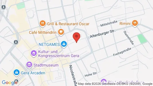 Apartments for rent in Gera - Photo from Google Street View