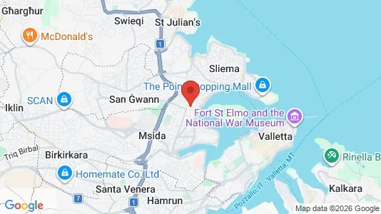 Apartments for rent i Il-Gżira - kort over placeringen