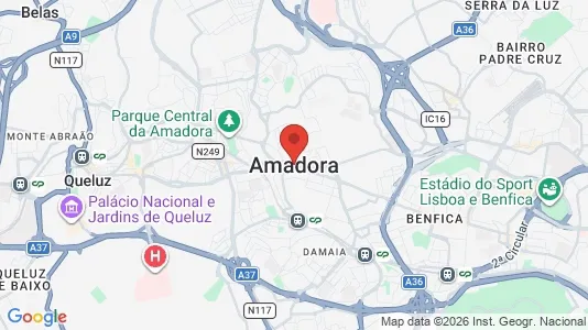 Apartments for rent i Amadora - kort over placeringen