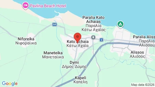 Apartments for rent i West Achaea - kort over placeringen