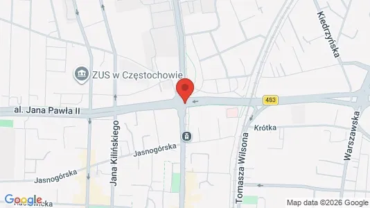 Apartments for rent in Częstochowa - Photo from Google Street View