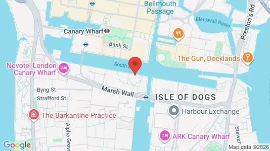 Apartments for rent i London E14 - kort over placeringen