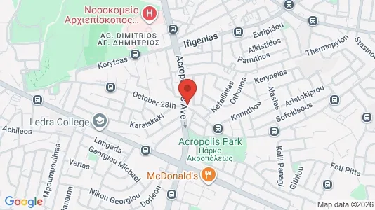 Apartments for rent i Nicosia Strovolos - kort over placeringen