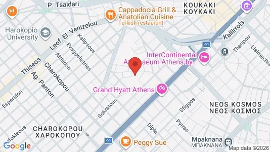 Apartments for rent i Kallithea - kort over placeringen