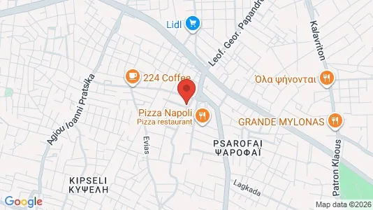 Apartments for rent i Patras - kort over placeringen