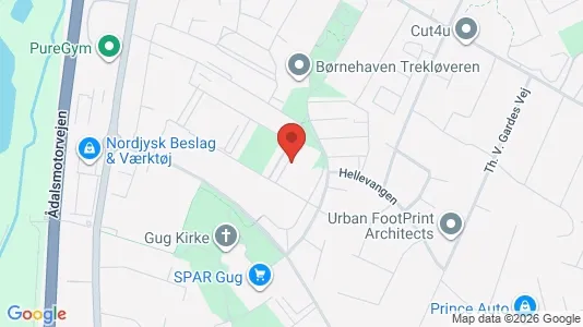 Apartments for rent i Aalborg SØ - kort over placeringen
