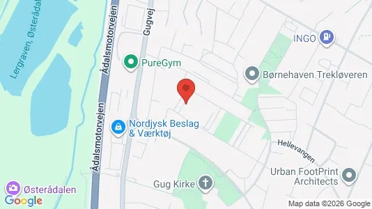 Apartments for rent i Aalborg SØ - kort over placeringen