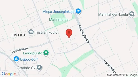 Apartments for rent i Espoo - kort over placeringen