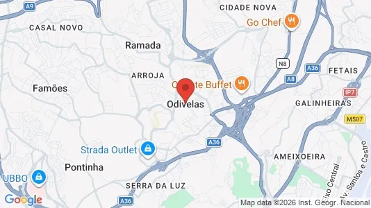 Apartments for rent i Odivelas - kort over placeringen
