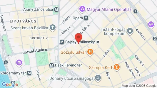 Apartments for rent i Budapest Terézváros - kort over placeringen