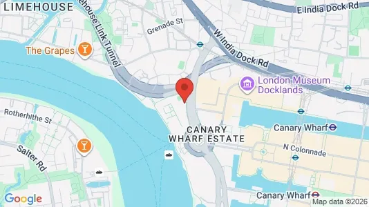 Apartments for rent i London E14 - kort over placeringen