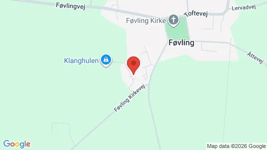Apartments for rent i Føvling - kort over placeringen