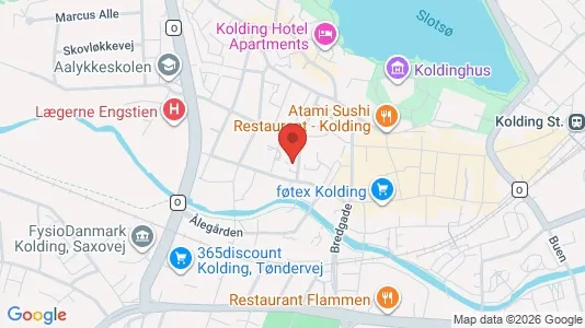 Apartments for rent i Kolding - kort over placeringen