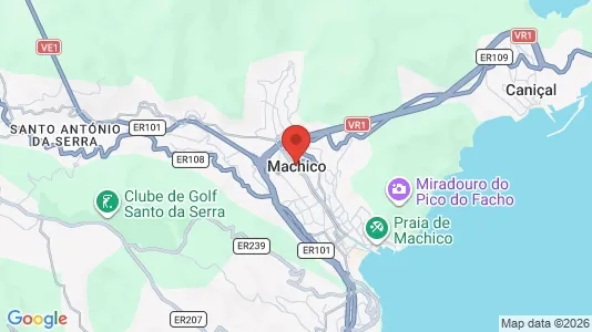 Apartments for rent i Machico - kort over placeringen