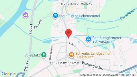 Apartments for rent i Kitzingen - kort over placeringen