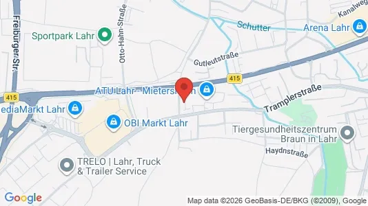 Apartments for rent i Ortenaukreis - kort over placeringen