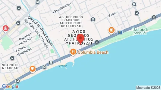 Apartments for rent i Limassol - kort over placeringen