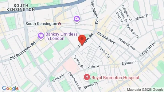 Apartments for rent i London SW3 - kort over placeringen