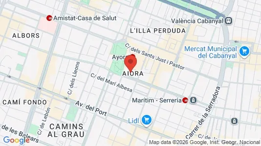 Rooms for rent in Alboraya - Photo from Google Street View