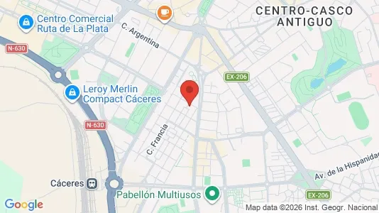 Apartments for rent in Cáceres - Photo from Google Street View