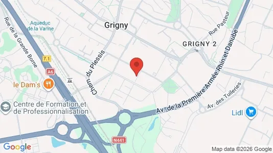 Apartments for rent i Évry - kort over placeringen