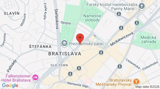 Apartments for rent i Michalovce - kort over placeringen
