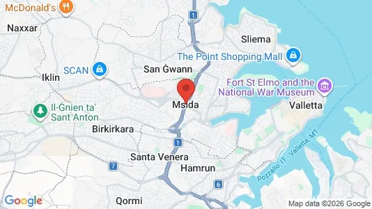 Apartments for rent i L-Imsida - kort over placeringen