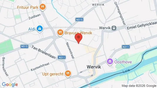Apartments for rent in Wervik - Photo from Google Street View