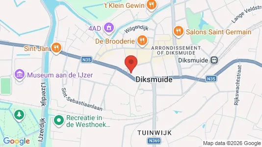Apartments for rent in Diksmuide - Photo from Google Street View
