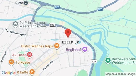 Apartments for rent i Diest - kort over placeringen