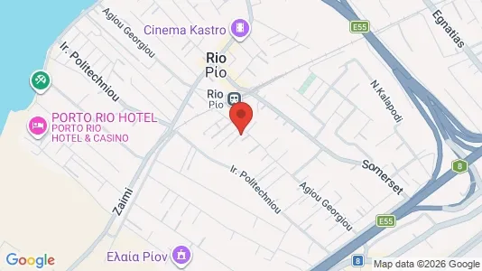 Apartments for rent i Patras - kort over placeringen