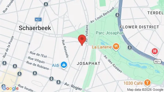 Apartments for rent i Brussels Schaarbeek - kort over placeringen