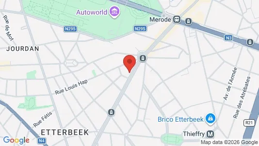 Apartments for rent i Brussels Etterbeek - kort over placeringen