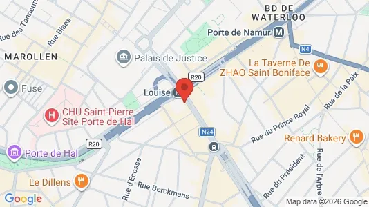 Apartments for rent i Brussels Sint-Gillis - kort over placeringen