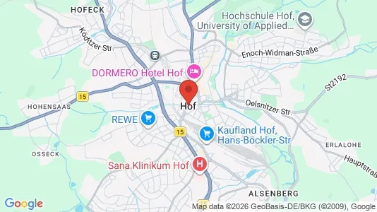 Apartments for rent in Hof - Photo from Google Street View